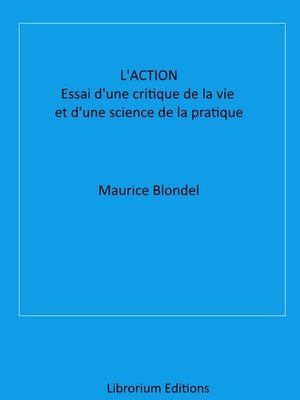 cover image of L'action